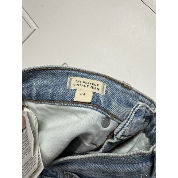 Madewell Women's Perfect Vintage Distressed Stretch Jeans Size 24 - Picture 4 of 8